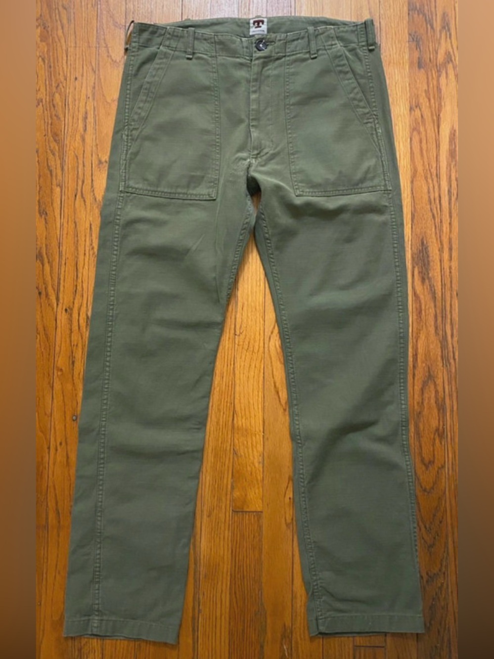 Tellason Military OG-107 Fatigue Pants Olive Drab Green Made in Italy Size 32